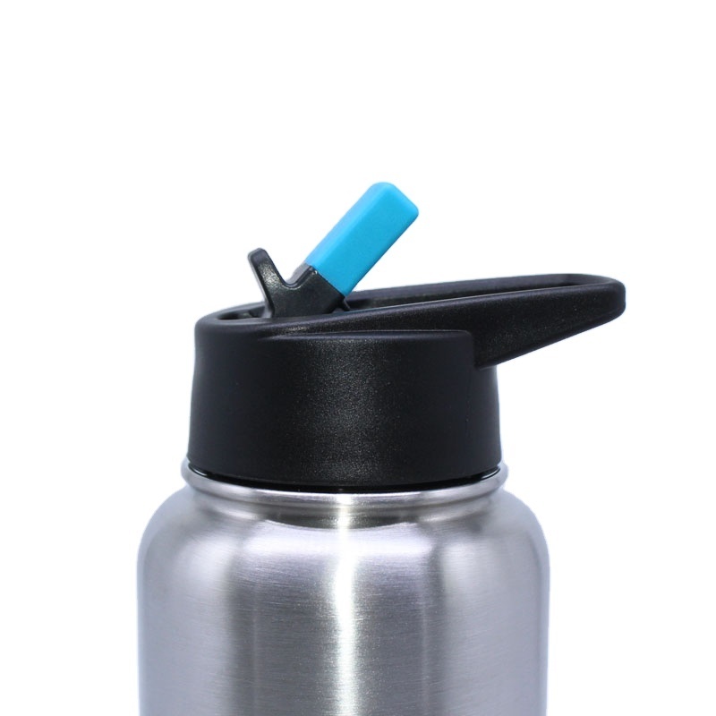 Straw Lid Water Bottle Replacement Water Bottle Flip Top Spout Double Straw Caps Flip Lids Cups Wide Mouth flip lid