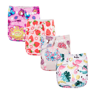 Nappies Washable And Reusable Pocket Custom Baby Diapers Soft Diapers Baby Reusable Wholesale Cloth Diaper