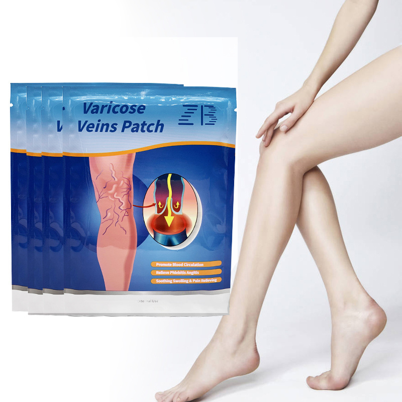 ZB Varicose Veins Plaster Chinese Medical Patch Vasculitis Phlebitis Spider Leg Skin Care Angiitis Removal Patch 12PCS/BAG