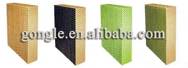 hot sale workshop evaporative paper cooling pad / wet water air curtain for farming or industrial