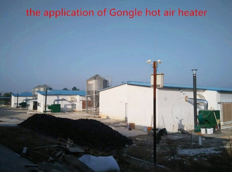 Automatic coal burning hot air heater stove for greenhouse and poultry farm