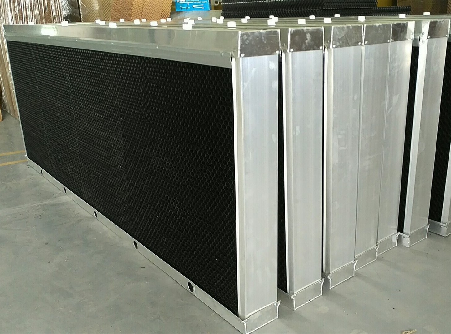 GONGLE deodorization evaporation cooling with plastic pad water-curtain Farm Deodorization Plastic Cooling Pad for greenhouse