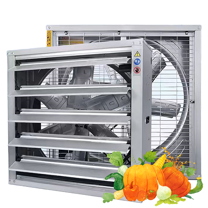 Wall mount ventilation fan square Greenhouse poultry farm 50 inch 39000cfm heavy duty industrial exhaust fan for Warehouse