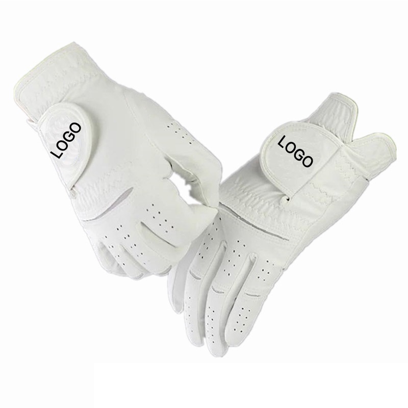 GLBZ011 Wholesale custom logo High Quality Men winter Non-slip cabretta Leather Golf Gloves