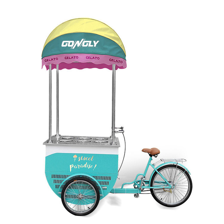 Competitive Price Professional Production Easy To Operate Ice Cream Electric Cart Food Bike