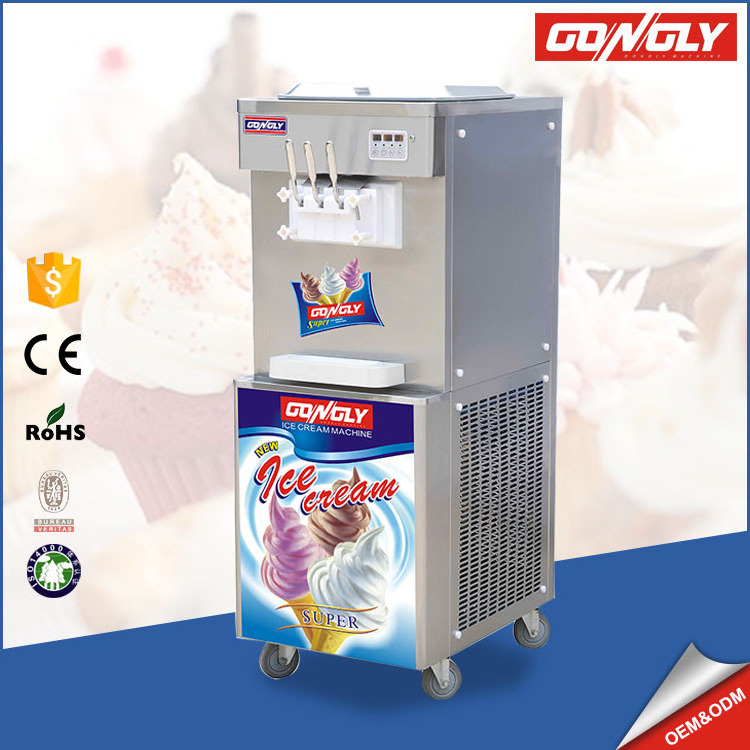 Professional Handmade Factory Direct 3 Flavors Ice Cream Machines South Africa With Air Pump Manufacturers With CE Best Price