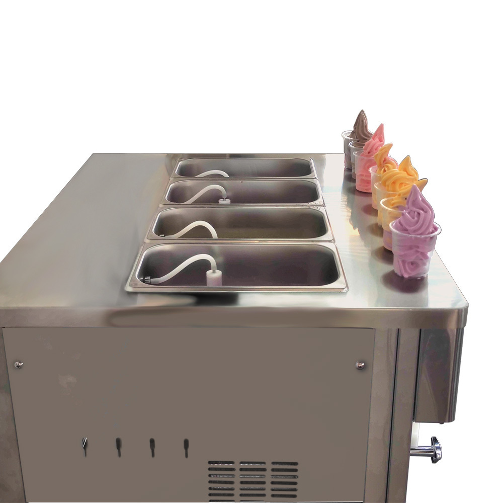 CE Rohs 7 Flavors Ice Cream Machine/Commercial Soft Frozen Yogurt Mix Ice Cream Maker /7 in 1 Ice Cream Machine