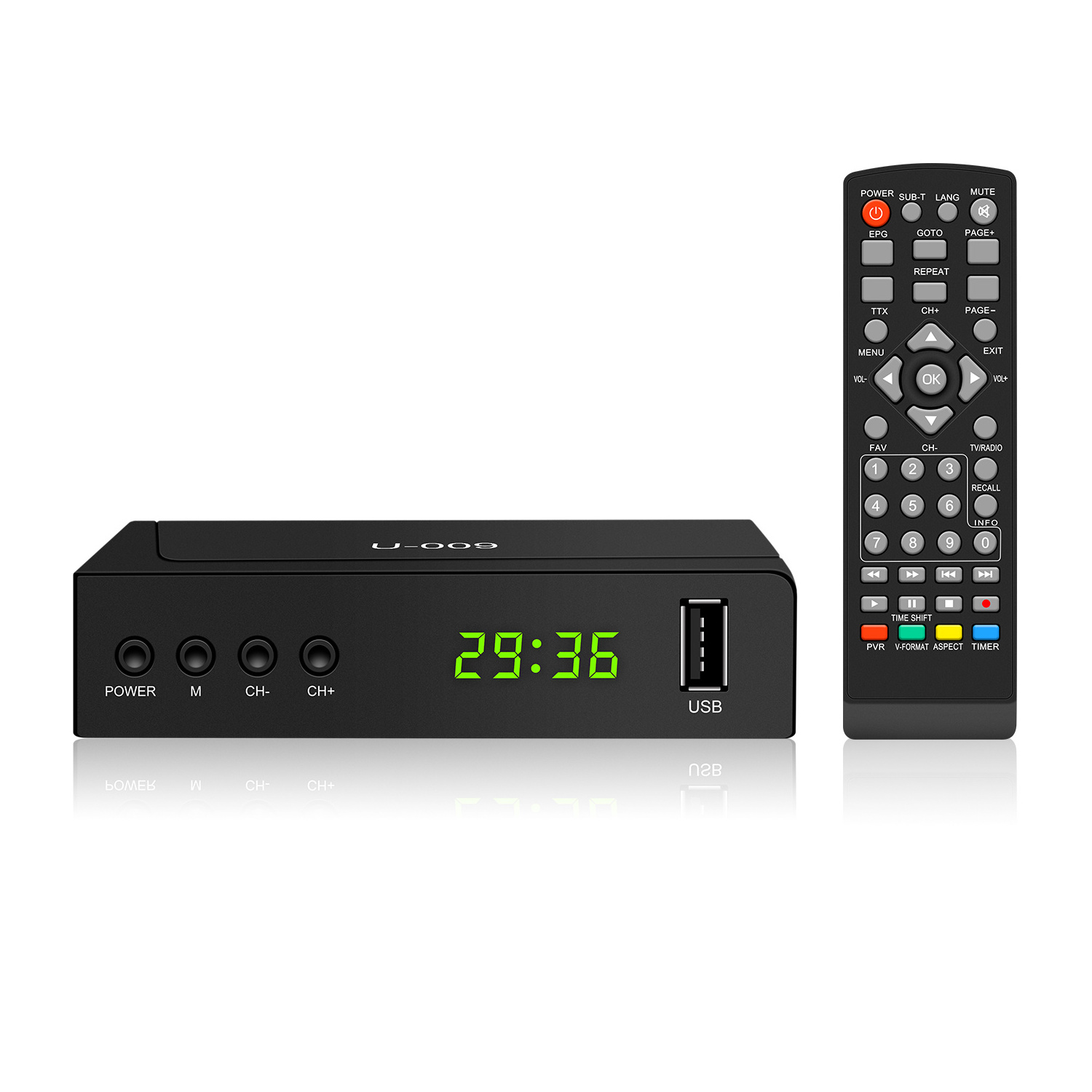 High quality Ready Goods Mini Plastic DVB-T2 FTA TV Receiver Digital set-top box t2 indonesia