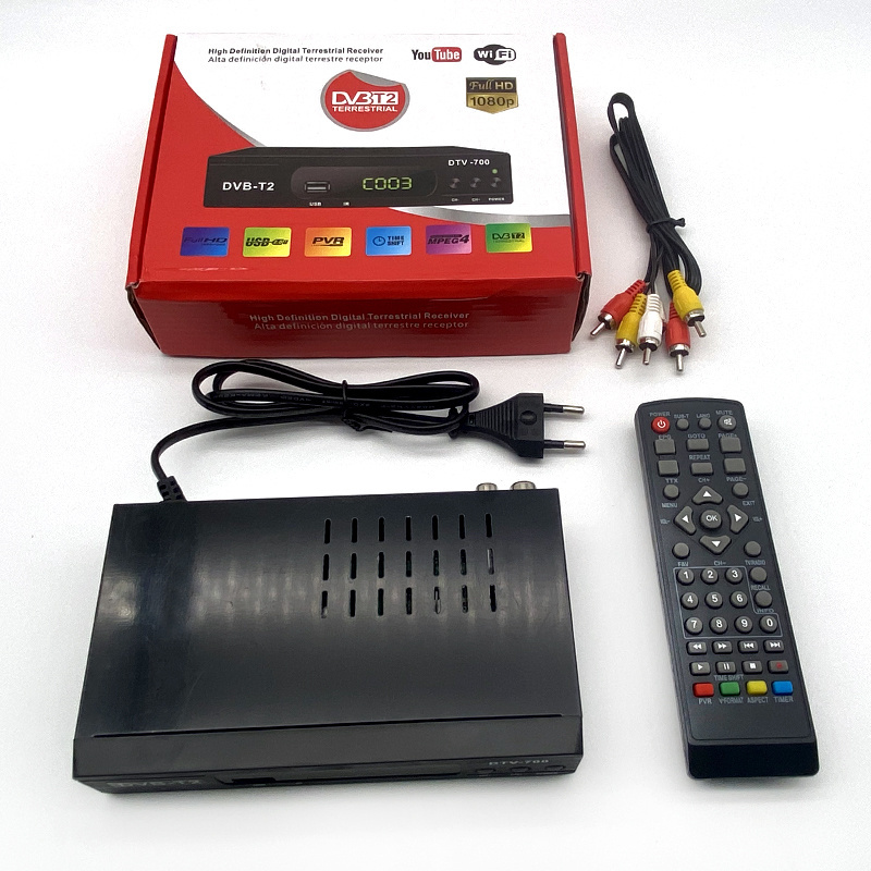 Customized digital tv  PVR h.264 hevc DVB T2 hdtv 4k dd free mpeg4 dvb t2 receiver settop TV box price hd set-top box