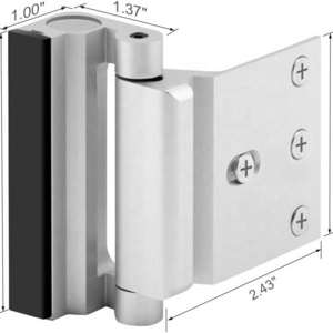 Door Reinforcement Lock Child Safety Door Security Lock with 4 Screws for Inward Swinging Door