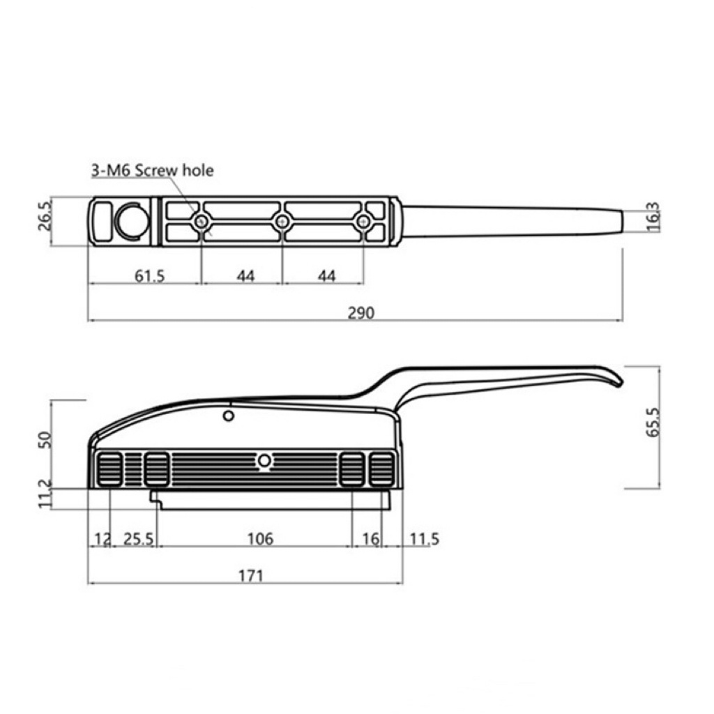 Zinc Alloy Magnetic  Freezer Oven Refrigerator Cabinet Door Handle Lock