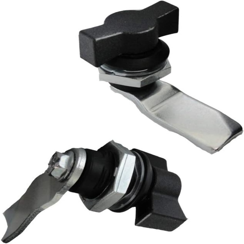 Thumb Operated Offset Cam Lock T Handle Swing Knob Turn Cam Lock, Thumb Cam Lock for Machine Cabinet Drawer