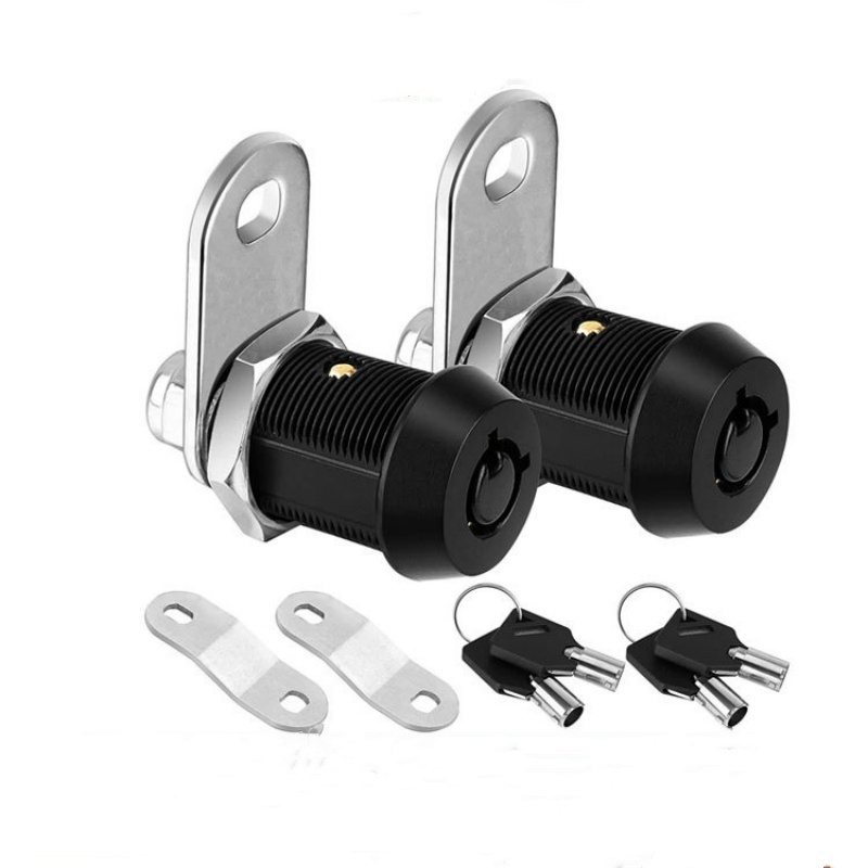 Cabinet Lock with Keys, 5/8'' Heavy Duty Tubular Cam Lock for RV Compartment Storage Cam Locks Black