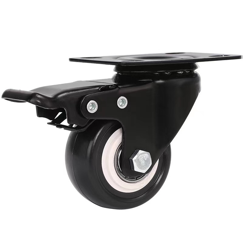 swivel caster wheel heavy duty quality universal wheel with brake locking wheel