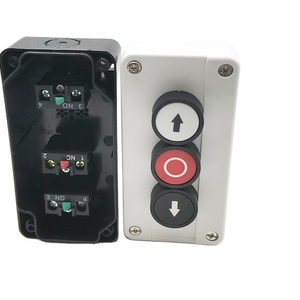 Push button switch series 3P BOX with button and auxiliary have a stock high quality goods