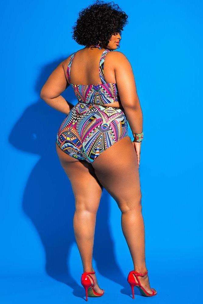 GX9058 Wholesale african print bathing suit 2020 one piece swimsuit plus size swimwear bikini for fat women