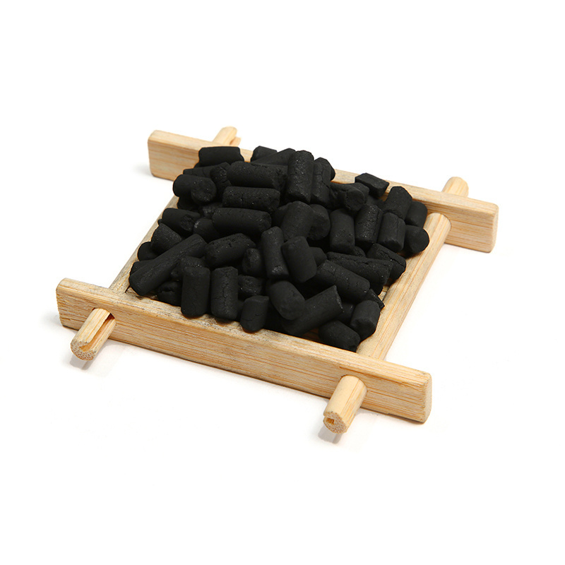 6mm extruded activated carbon pellets for odors removal from organic waste in the air