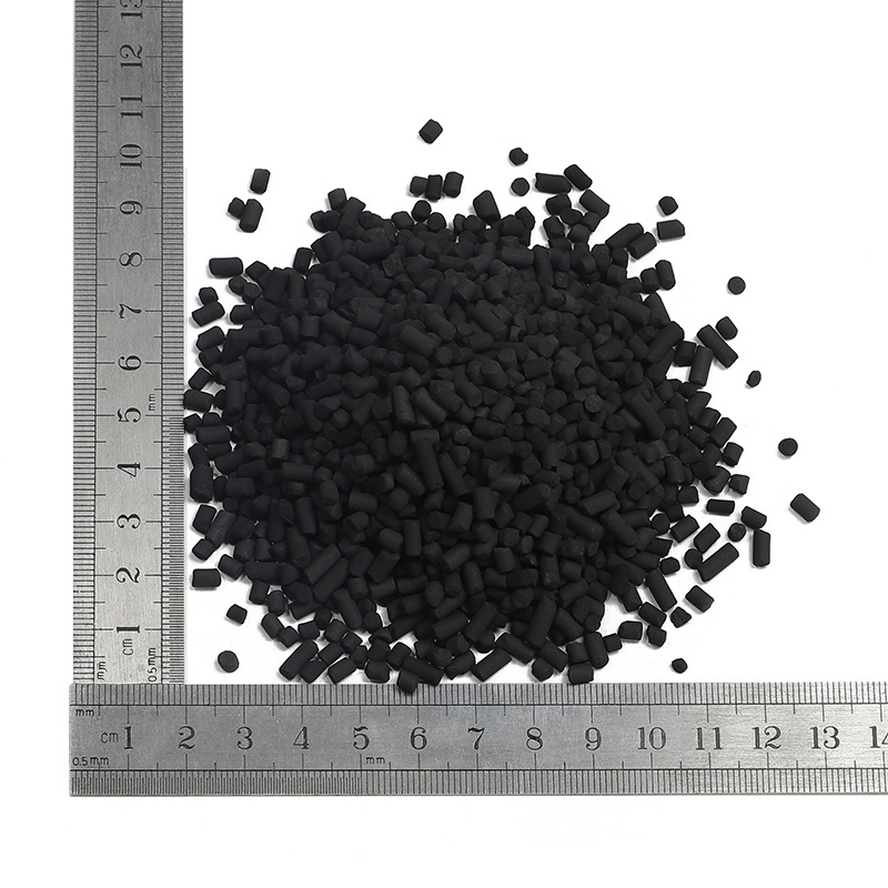 3mm 4mm high activity virgin pelletized activated carbon designed for use in gas phase applications