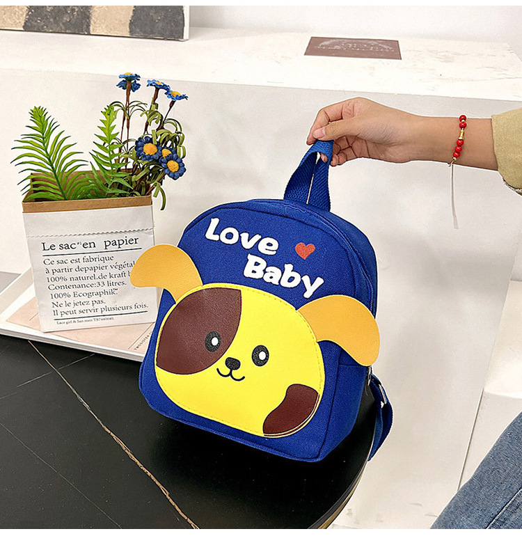 2024 Cute Kids Cartoon Lightweight School Bags Mochila Escolar Baby Kindergarten Dog Backpack