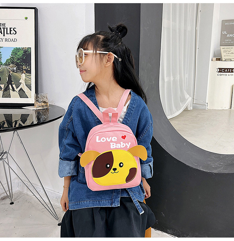 2024 Cute Kids Cartoon Lightweight School Bags Mochila Escolar Baby Kindergarten Dog Backpack