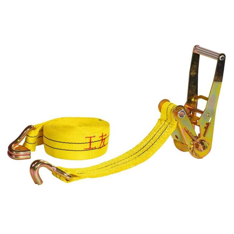 2inch 50mm 4000-5000kgs Tire T Down Tie-down Ratchet Cargo Lashing Belt Ratchet Tie Down Straps