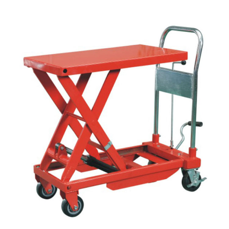 Hot Sale 300KG 350KG 500KG 750KG Scissor Lift Table manual pallet truck