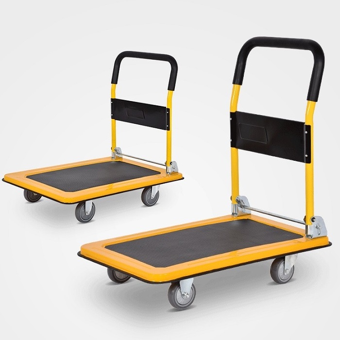 Market cart Hand cart foldable stainless steel platform trolley foldable cart