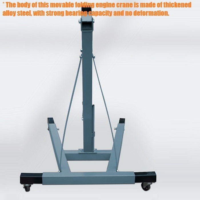 Factory price folding shop engine cranes thickened steel plate 0.5t 1t 1.5t 2t hydraulic car engine jack crane