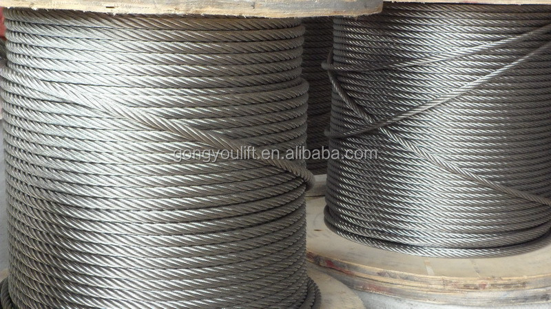 Hot sale 6*7 wire rope PVC coated steel cable galvanized steel wire rope