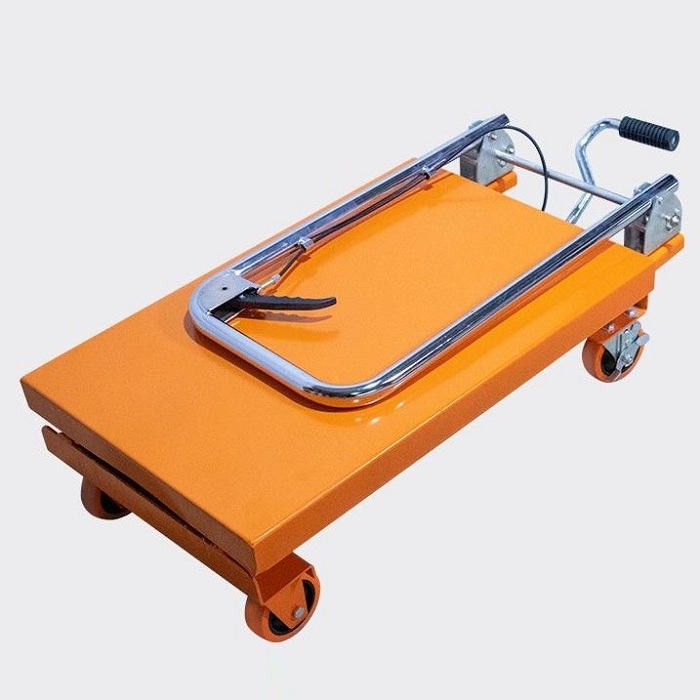 High quality hydraulic scissor lift table truck 0.9M 660lbs 1000 pounds small scissor lift table