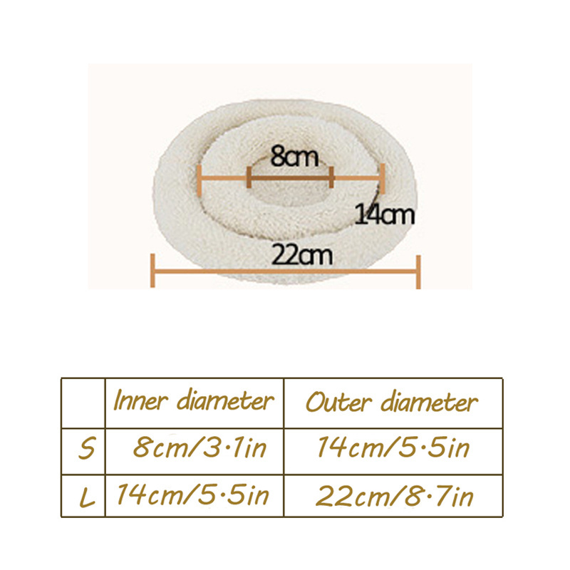 Cute Modern Round Design Small Animal Chinchillas Guinea Pig Pad Pet Mat Hamster Bed