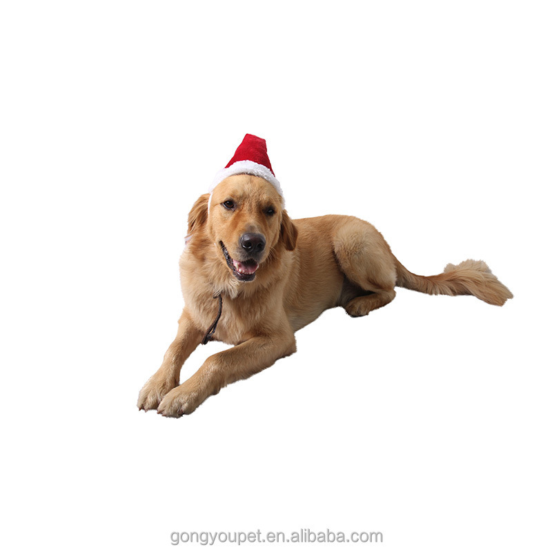 Factory Direct Sale Pet Supplies Pet Hat Soft Dog Cat Christmas Accessories Santa Hat