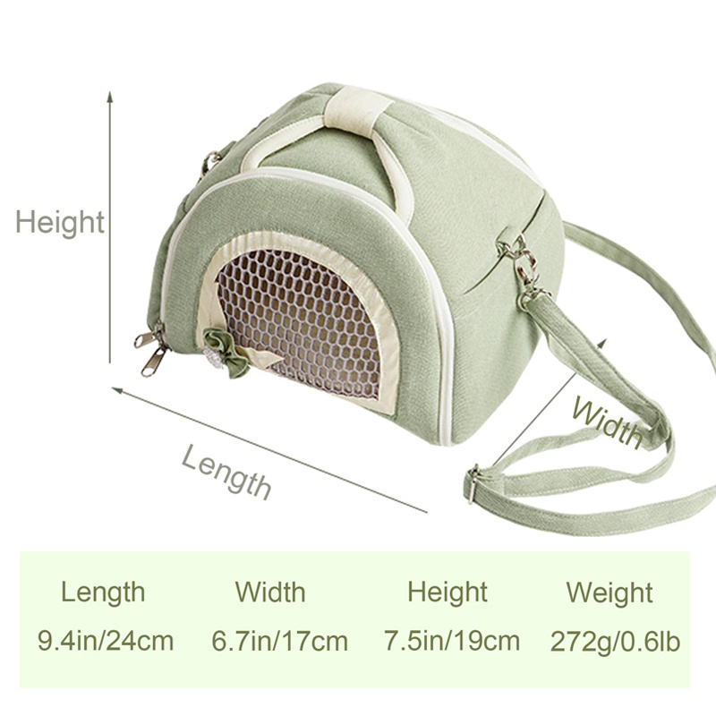 Factory Wholesale Small Pet Travel Bag Breathable Outdoor Pouch for Guinea Pig Hamster Bunny Sugar Glider Bird