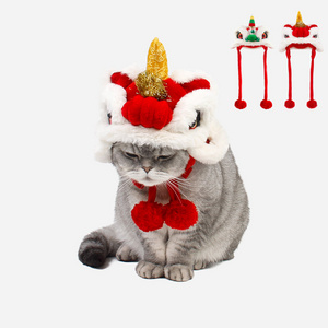 Funny Lovely Pet Lion Shape Hat Party Decoration Head Accessories for Cat Dog Soft Hat