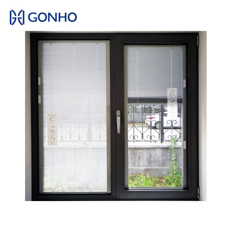 GONHO Aluminum Frame Adjustable Glass Louver Windows Aluminium Louvre Shutter Window Large Shutters For Windows