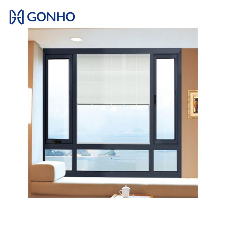 GONHO Aluminum Frame Adjustable Glass Louver Windows Aluminium Louvre Shutter Window Large Shutters For Windows