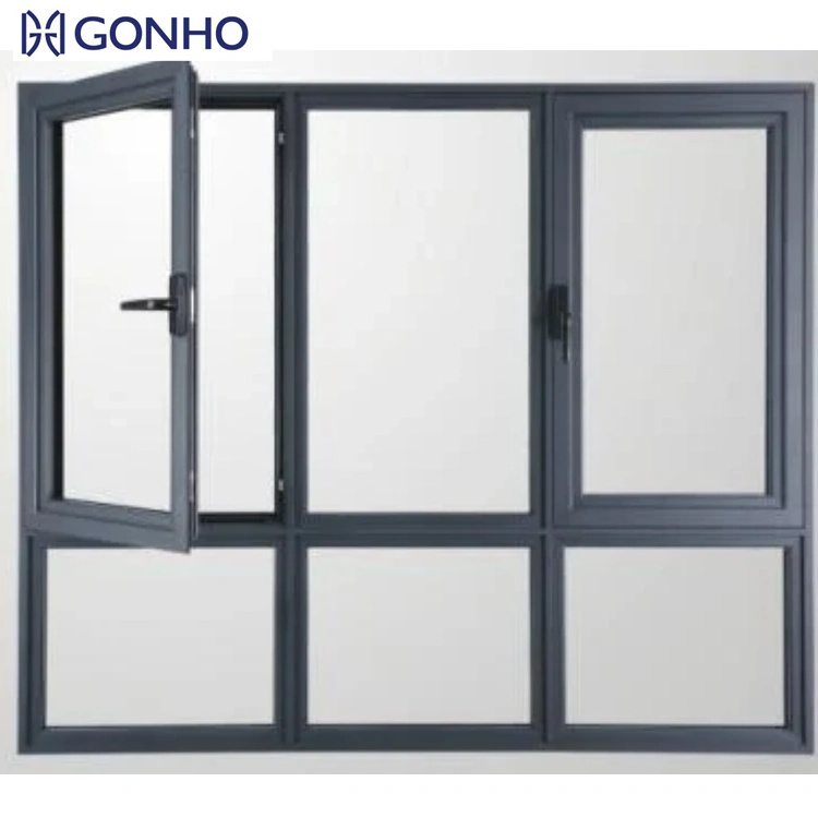 GONHO Simple Design Fenetre Aluminum Glass Casement Windows Balcony Aluminum Casement Window