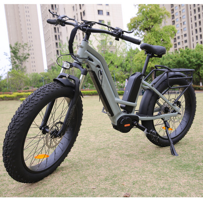 US stock Canada fat ship 48v 1000w electric bike with 26"x4.0 fat tire ebike step through mid drive ebike