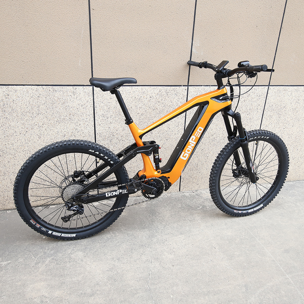 Newest bafang m510 ebike carbon fiber frame 500w 1000w mid motor optional full suspension electric bike