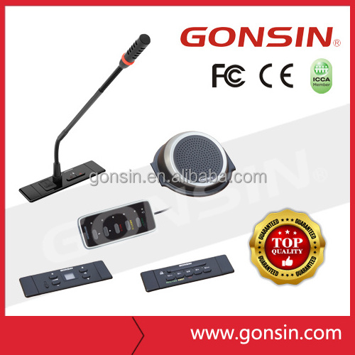 Voting System Microphone Conference System With 6 Channels Multi Languages Interpretation Microphone And Professional Speaker