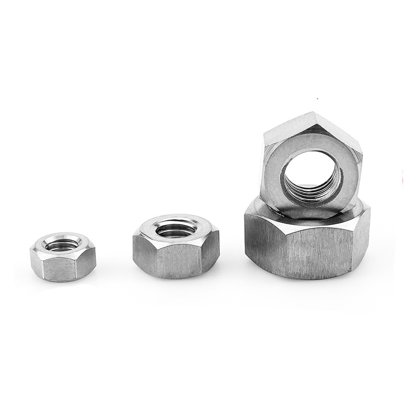 China Stock high quality polished Hex Nut M16 stainless steel 304 316 DIN934 Hex Head Nut