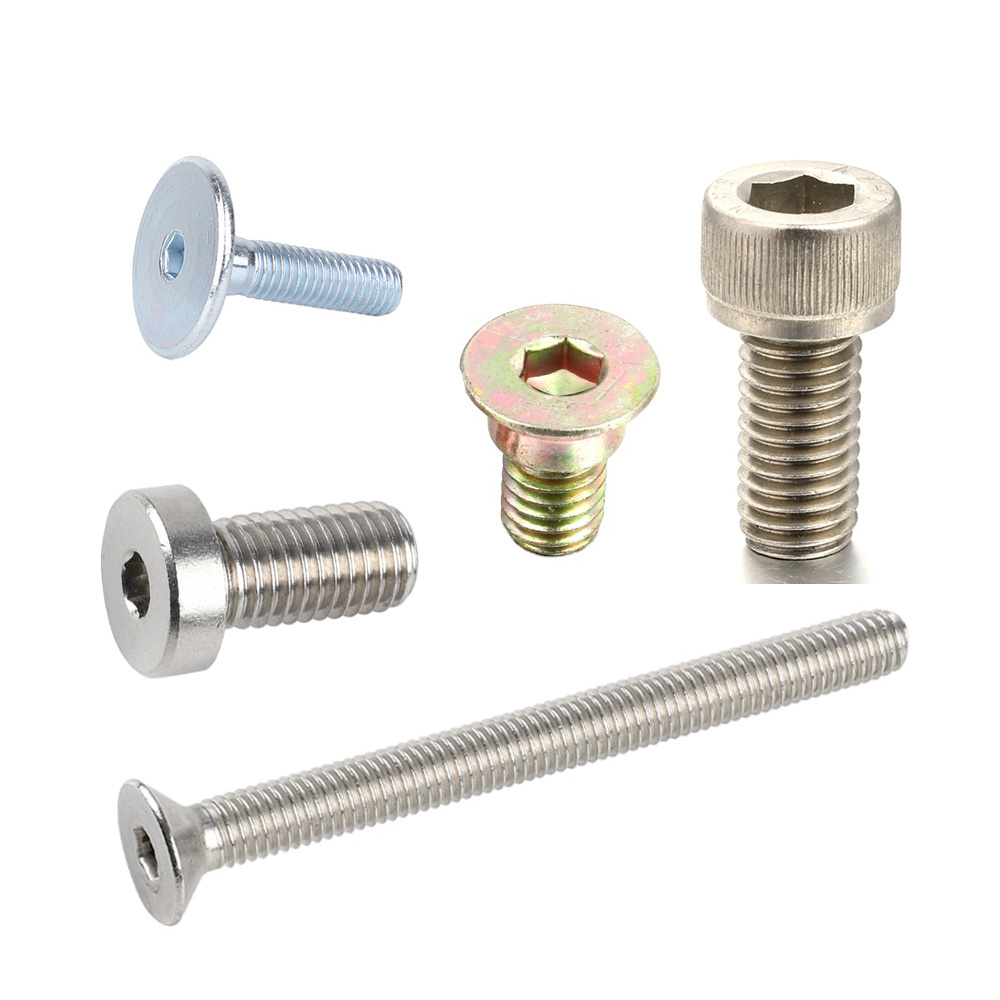 China Customized  Standard Carbon steel Stainless Steel Hex Socket Head Cap Screws