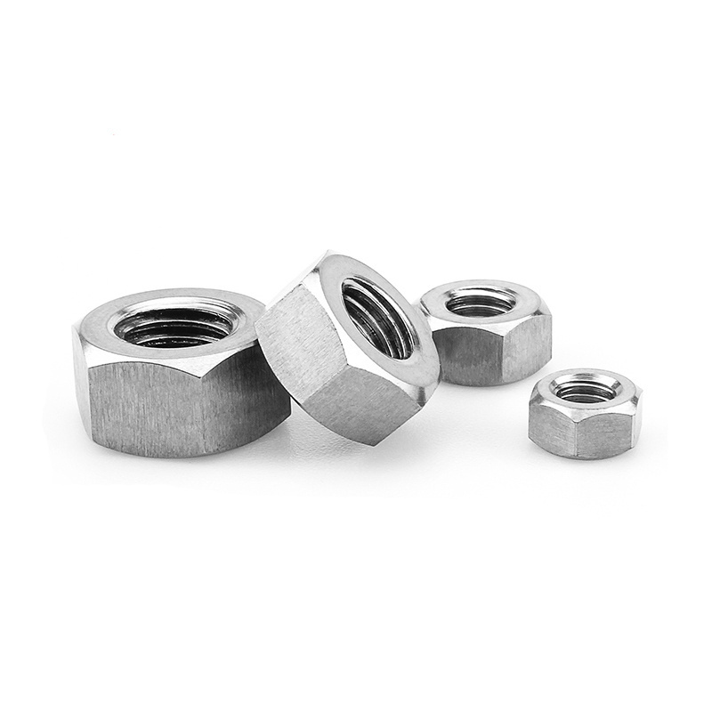 China Stock high quality polished Hex Nut M16 stainless steel 304 316 DIN934 Hex Head Nut