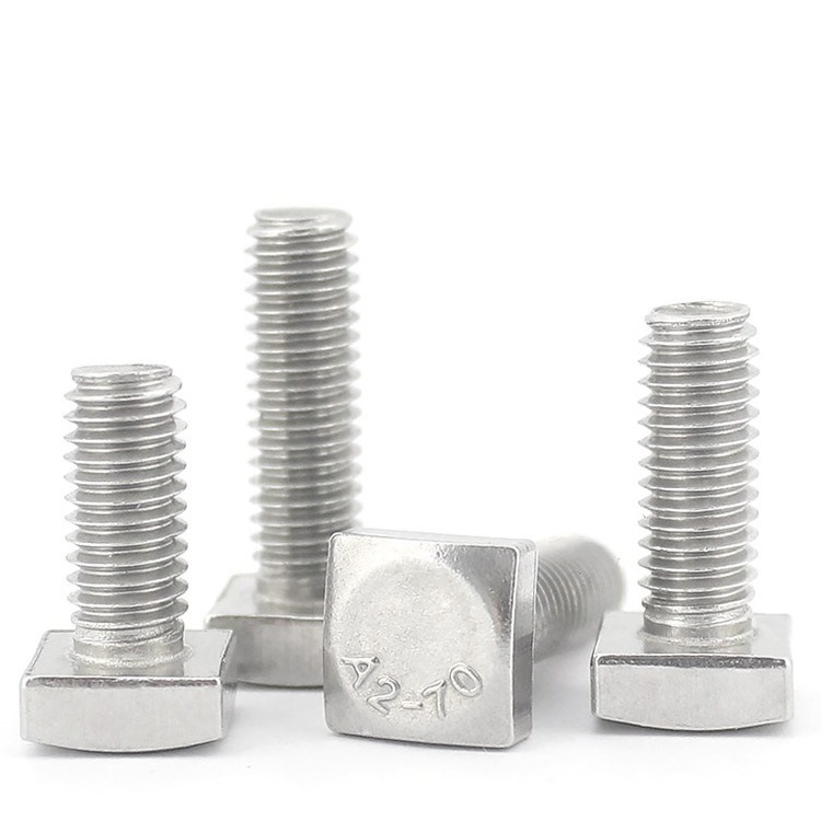 hardware fastening stainless steel square head machine bolt  full thread bolts