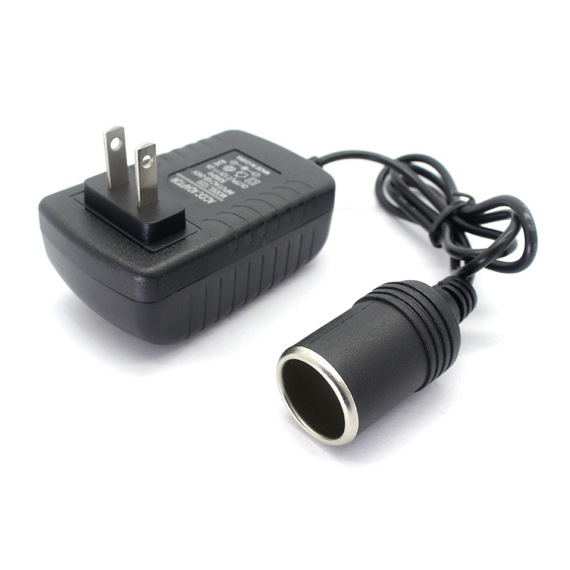 Customized 24W 220V to US standard 12V2A Cigarette Lighter Plug Power Adapter Car Charger converter car adapter