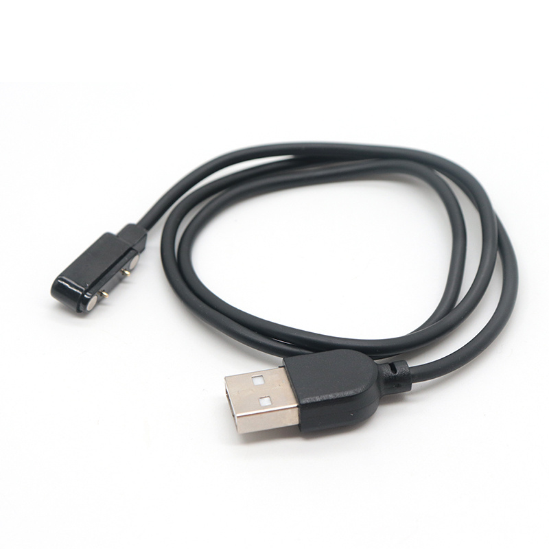 New Product USB Male to  2 Pin Pogo Power Charger Cable Magnetic Charger Cable Smart Watch Charger