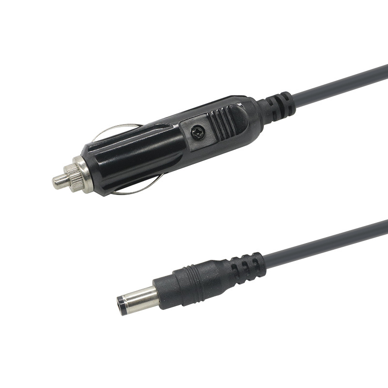 DC 5.5x2.1mm Plug to Car Charger Power Supply Car Cigarette Lighter Adapter Charging Cable