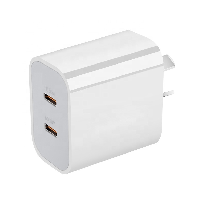 AU US UK EU plug PD40W dual 20W USB C port fast type c charger