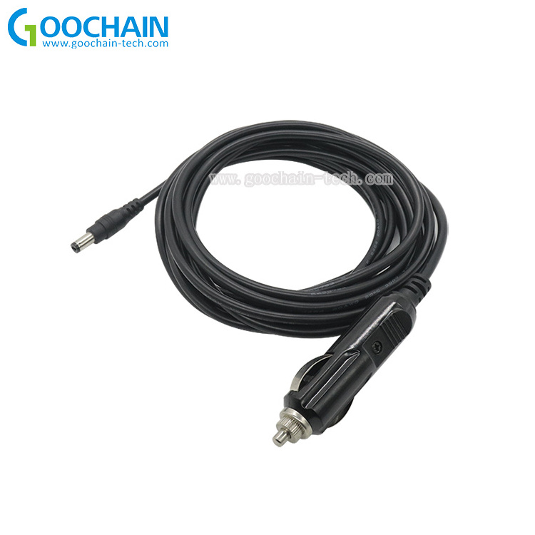 DC 5.5x2.1mm Plug to Car Charger Power Supply Car Cigarette Lighter Adapter Charging Cable