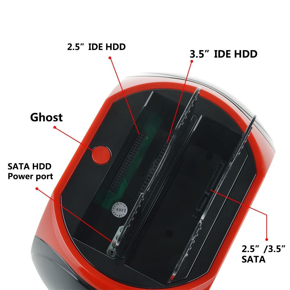 Factory sell USB 2.0 Bulk  High ard drive base 2.53.5-inch IDE+SATA with card reader genuine capacity high performance SSD drive